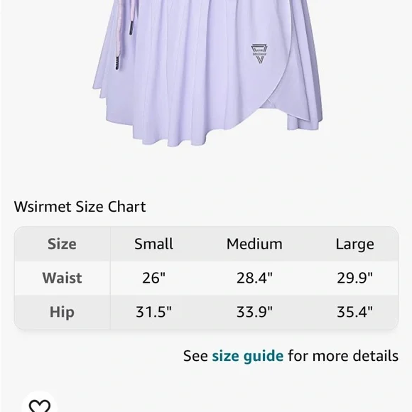 Wsirmet flowy 2 in 1 lilac shorts size Medium {1018} - Picture 11 of 11